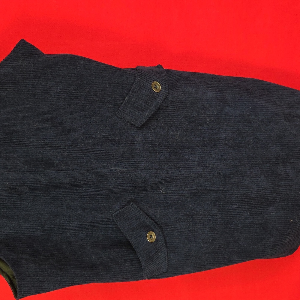 MODCLOTH Sociable Scholar Corduroy Jumper Skirtall Navy Blue Womens Size Large - Picture 3 of 8